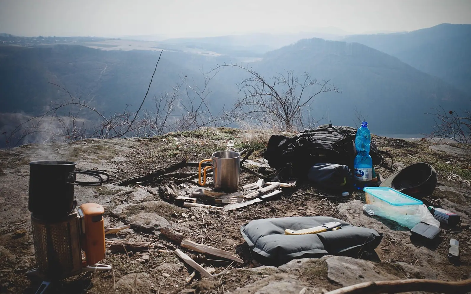Camping, camp and bushcraft