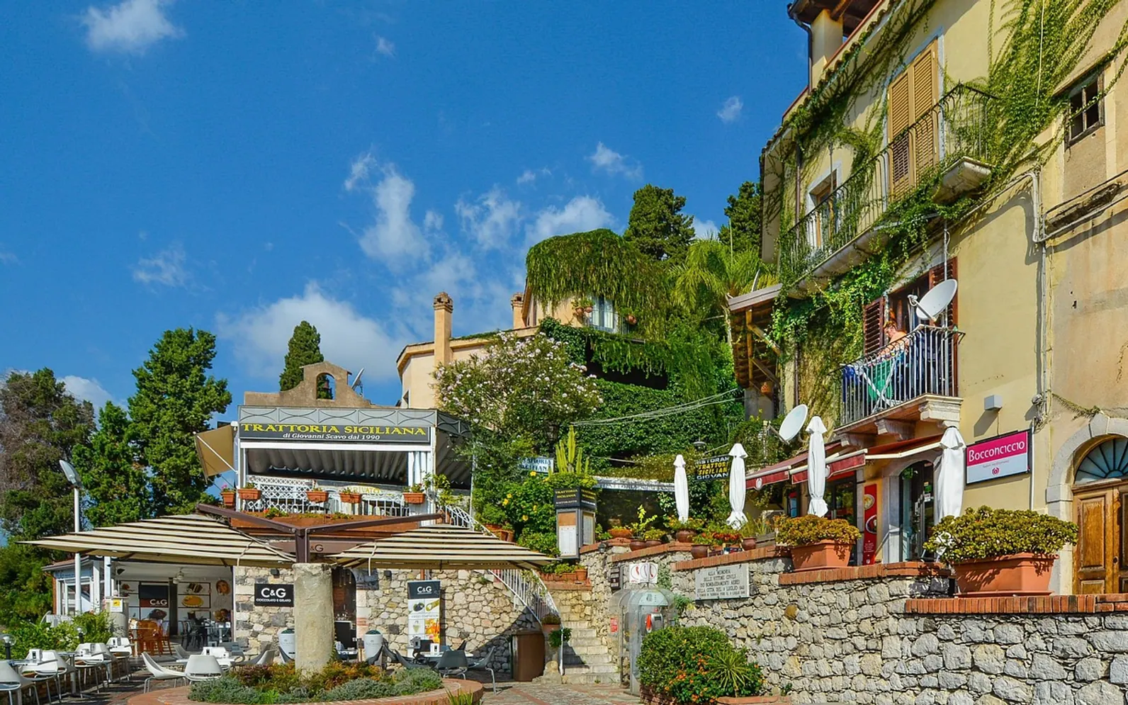 Sicily, ironing and ivy
